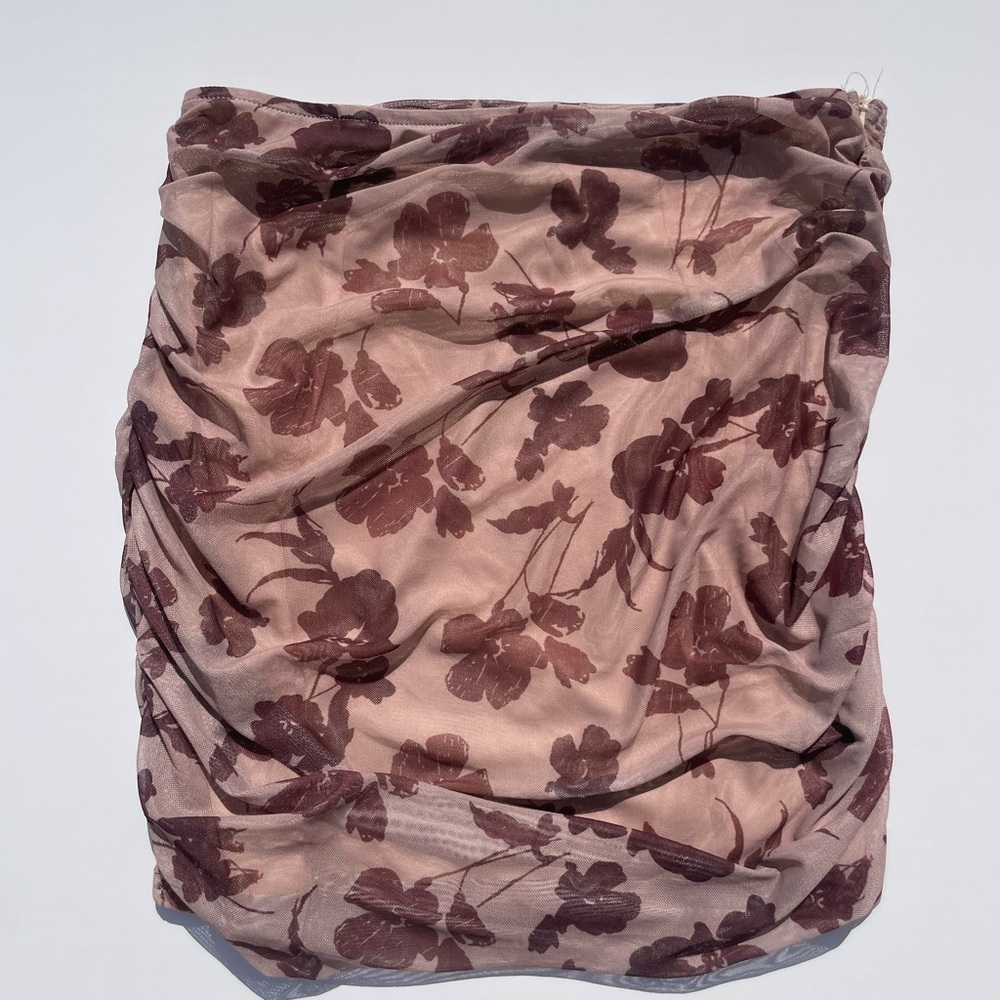 NWT Princess Polly Floral Mesh Mini Skirt - Picture 3 of 7